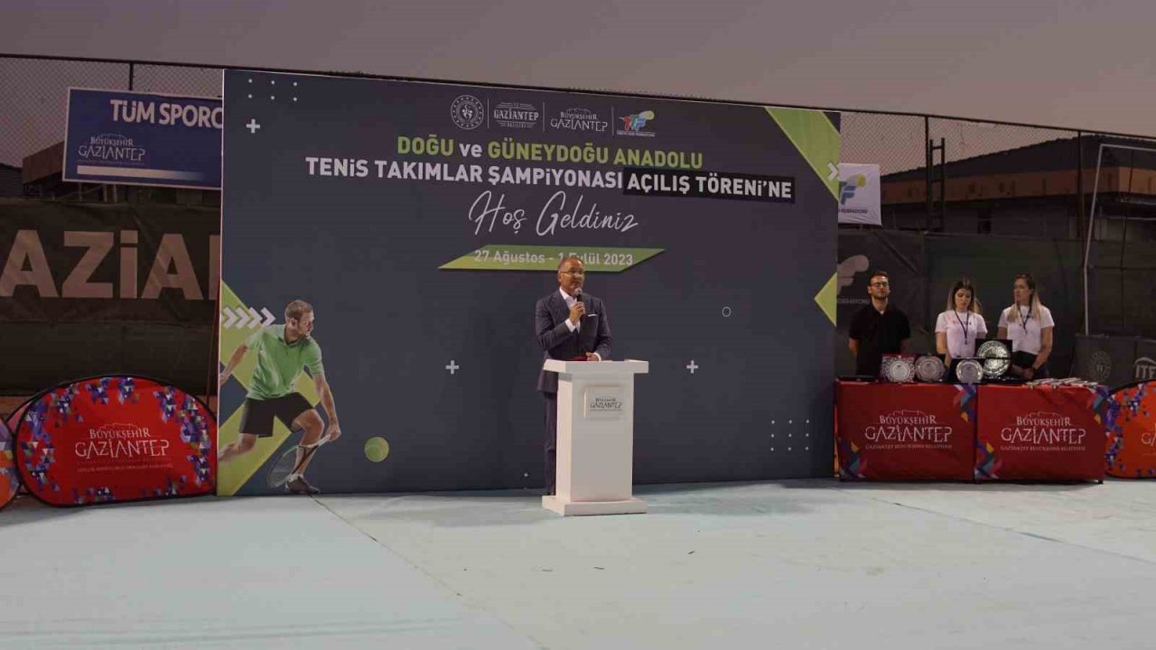 Doğu ve Güneydoğu Anadolu Tenis Takım Şampiyonası Gaziantep’te başladı