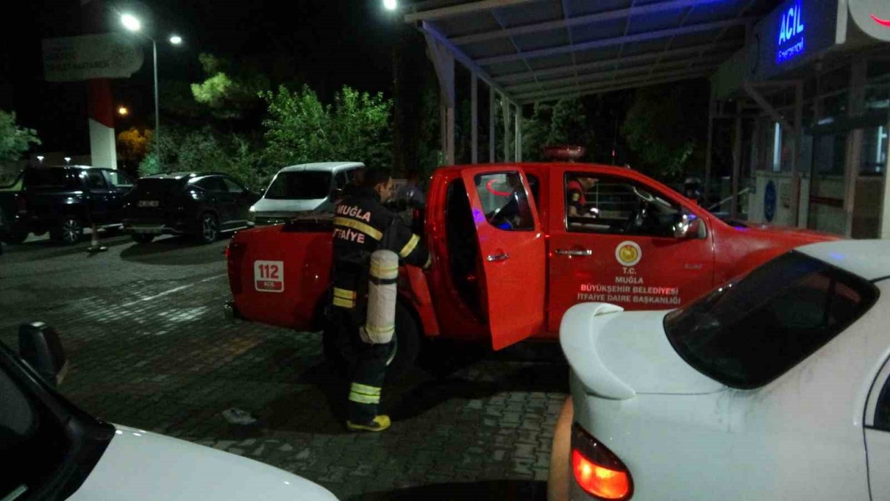 Muğla’da hastanede çıkan yangın korkuttu