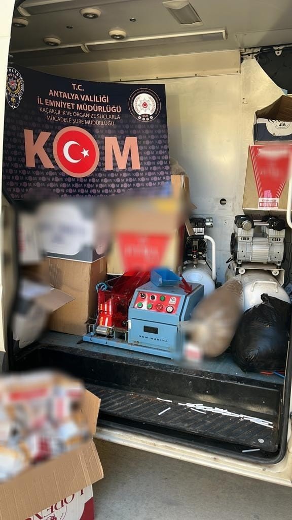 Antalya sahte alkol ve kaçak sigara operasyonu