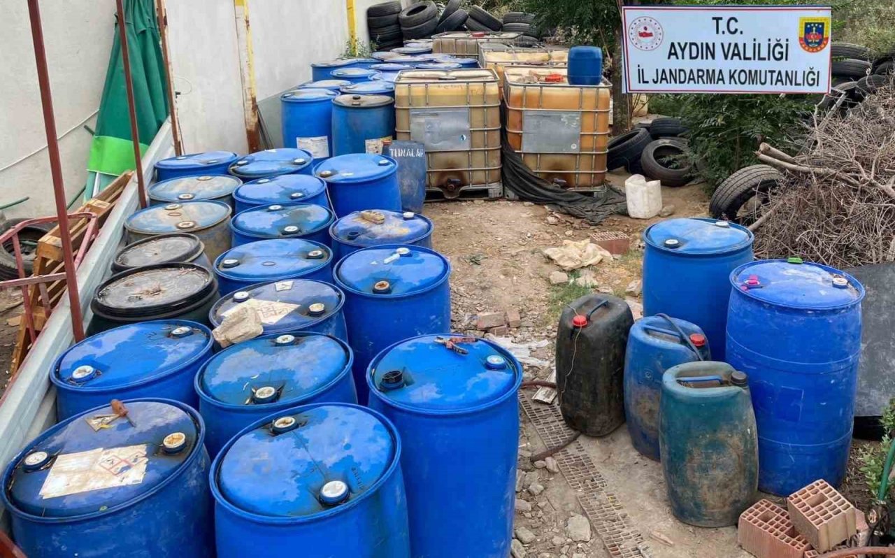 Aydın’da 21 ton 876 litre kaçak akaryakıt ele geçirildi