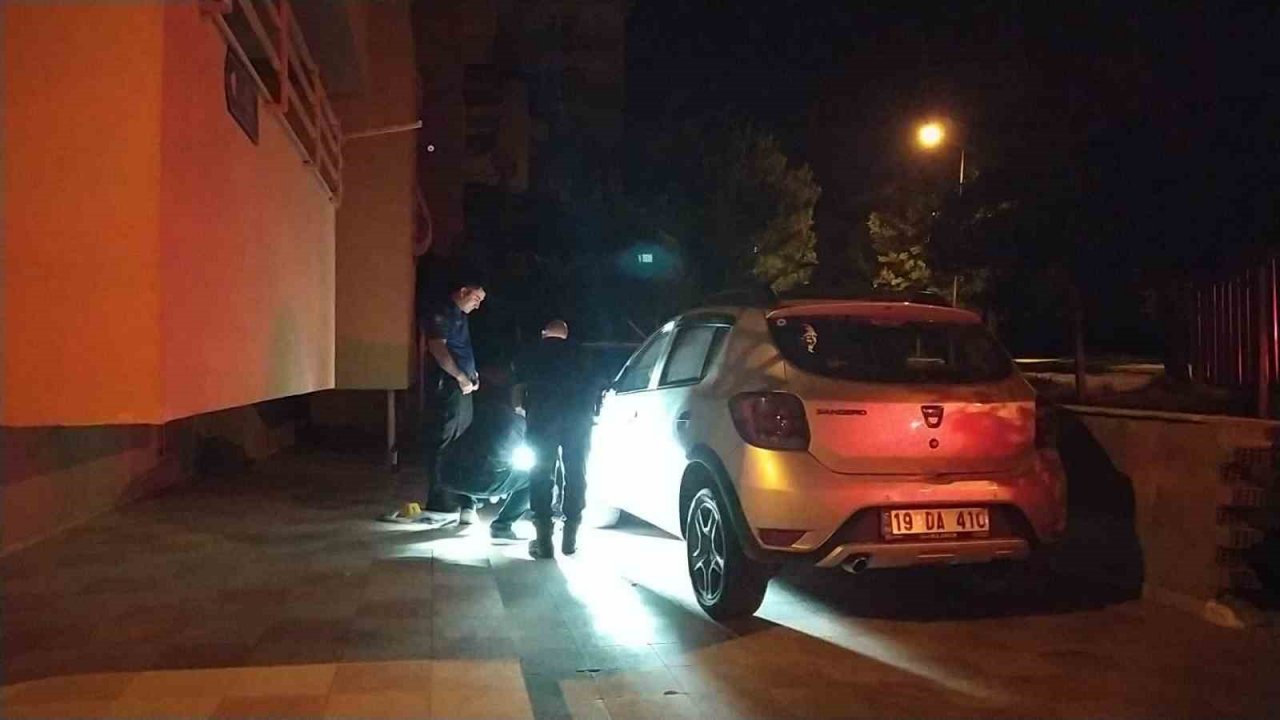 Apartman bahçesinde tabanca ve dolu şarjör bulundu