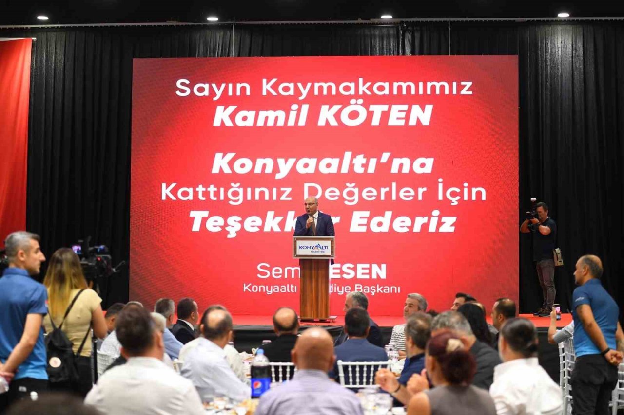 Kaymakam Köten, Konyaaltı’ndan türkülerle uğurlandı