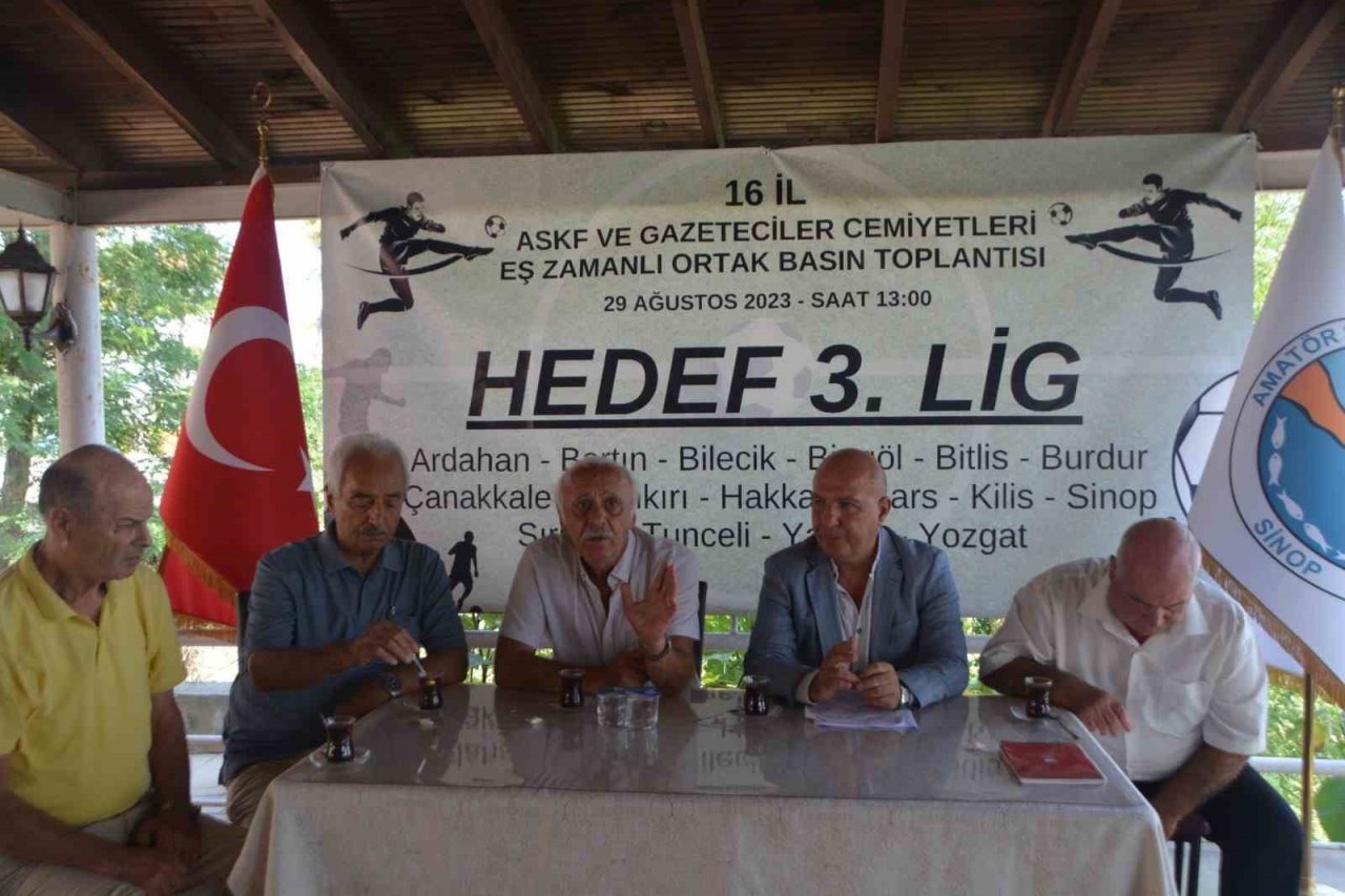 Sinop’ta ’hedef 3. Lig’ kampanyası