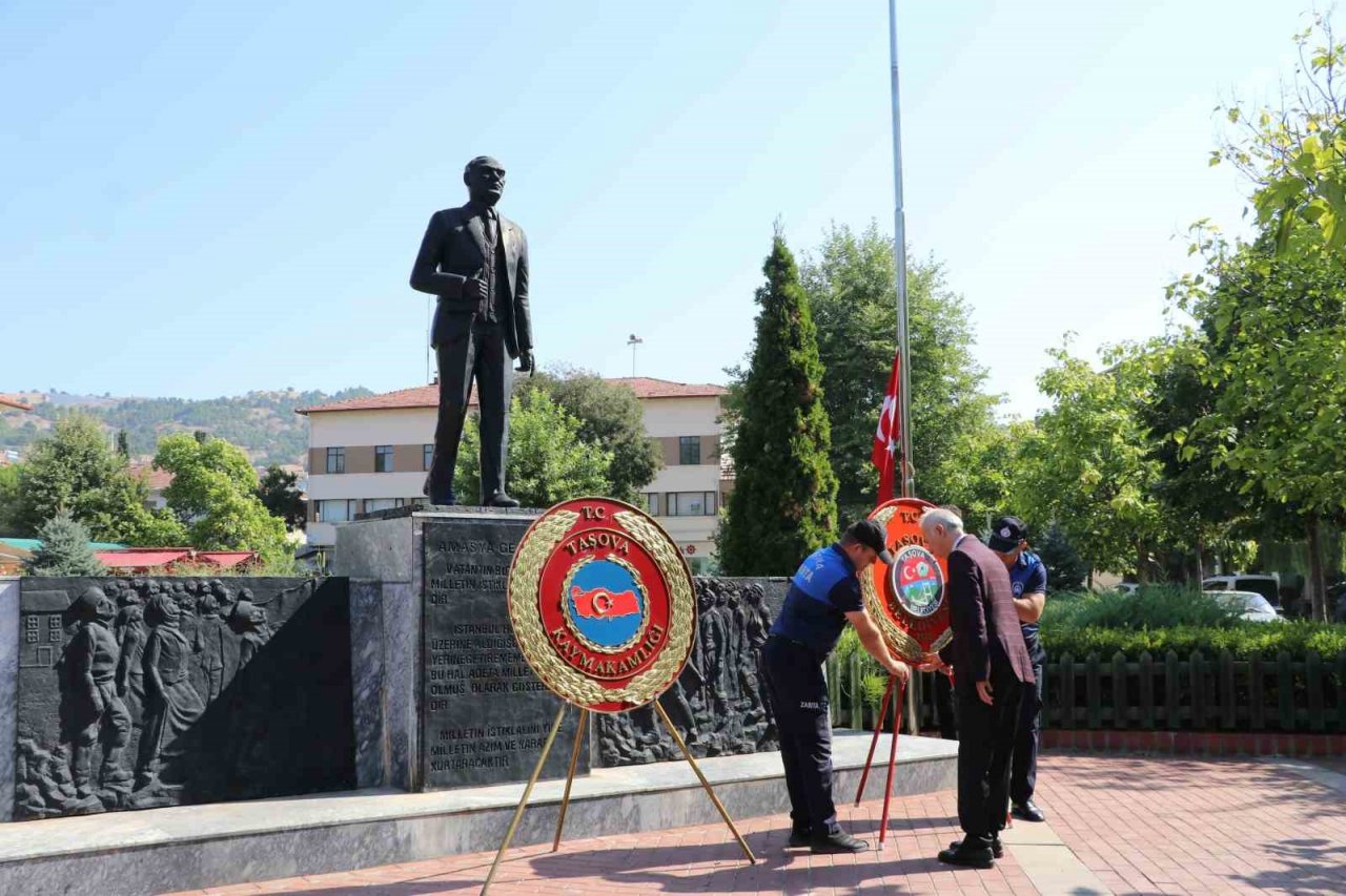 Taşova’da 30 Ağustos Zafer Bayramı kutlaması