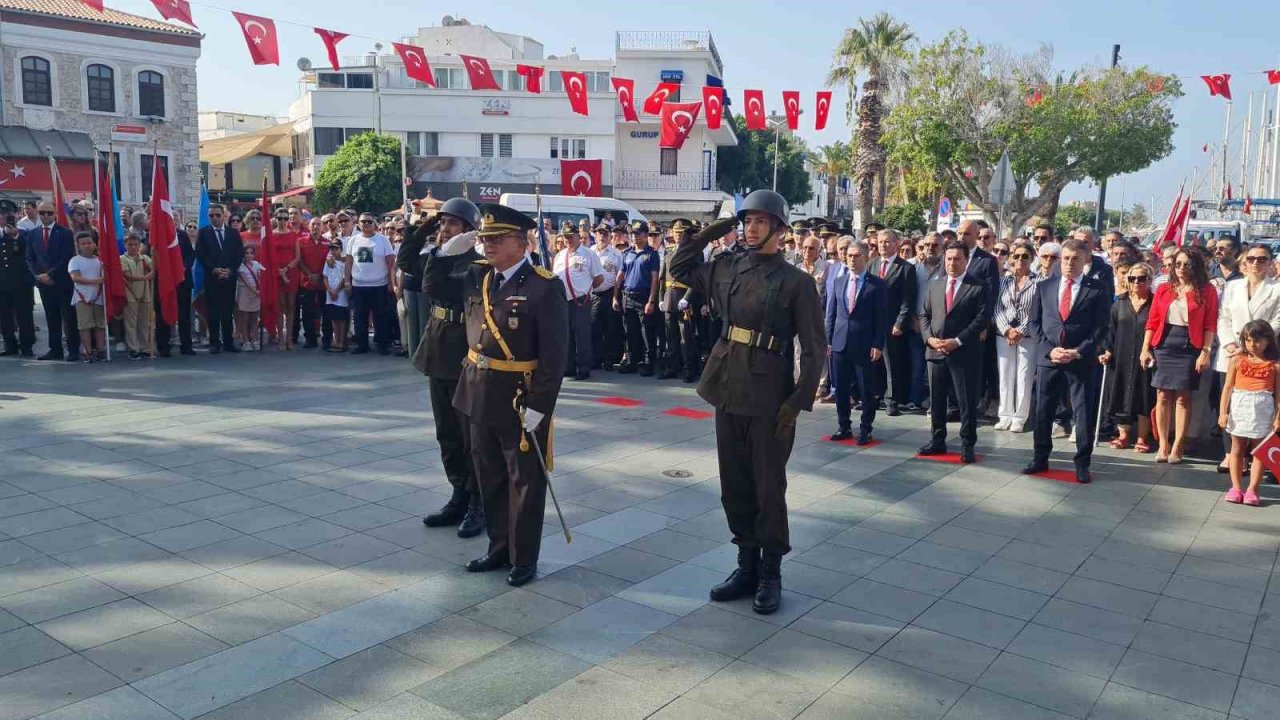 Bodrum’da Zafer Bayramı kutlamaları törenle başladı