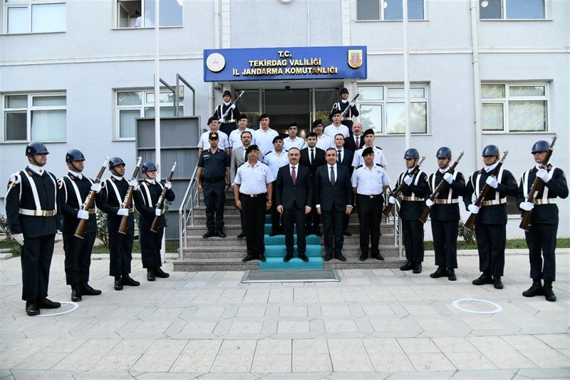 Tekirdağ Jandarma Komutanlığı’nda rütbe terfi töreni