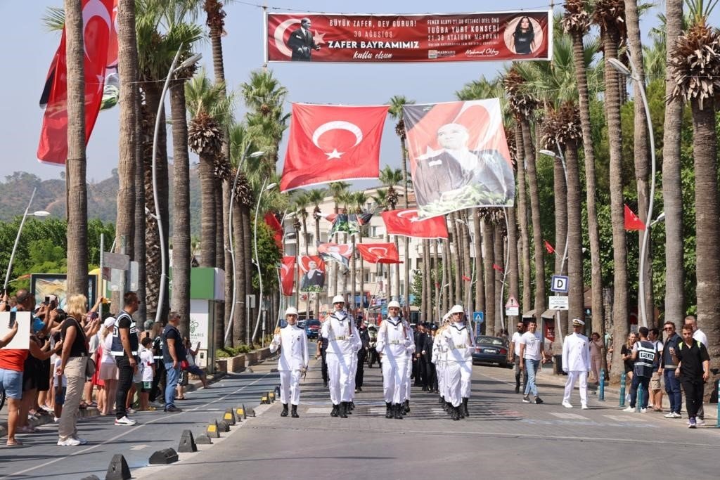 Marmaris’te 30 Ağustos Zafer Bayramı kutlandı
