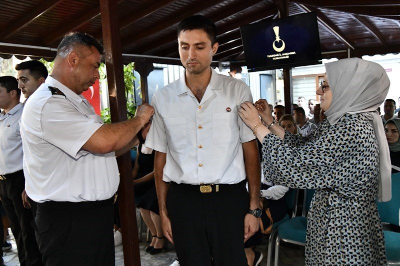 Tekirdağ Jandarma Komutanlığı’nda rütbe terfi töreni