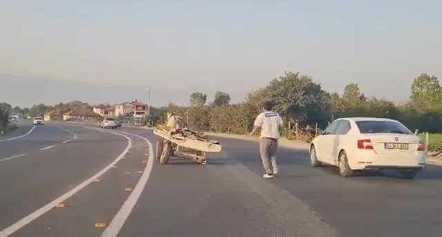 At önce tekeri sonra sahibini bıraktı