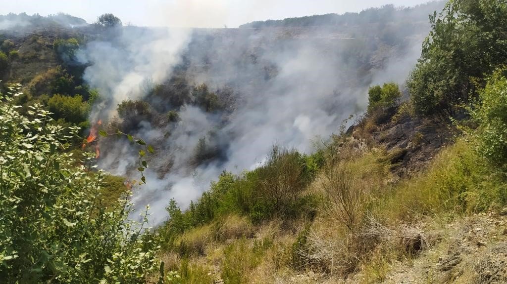 Hatay’da makilik arazi yangını söndürüldü