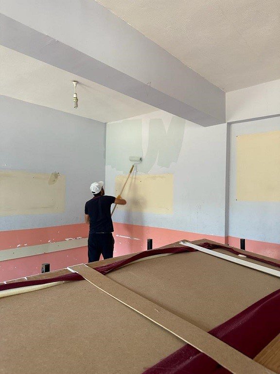 Fedakâr öğretmenler okulu eğitim öğretime hazırladı