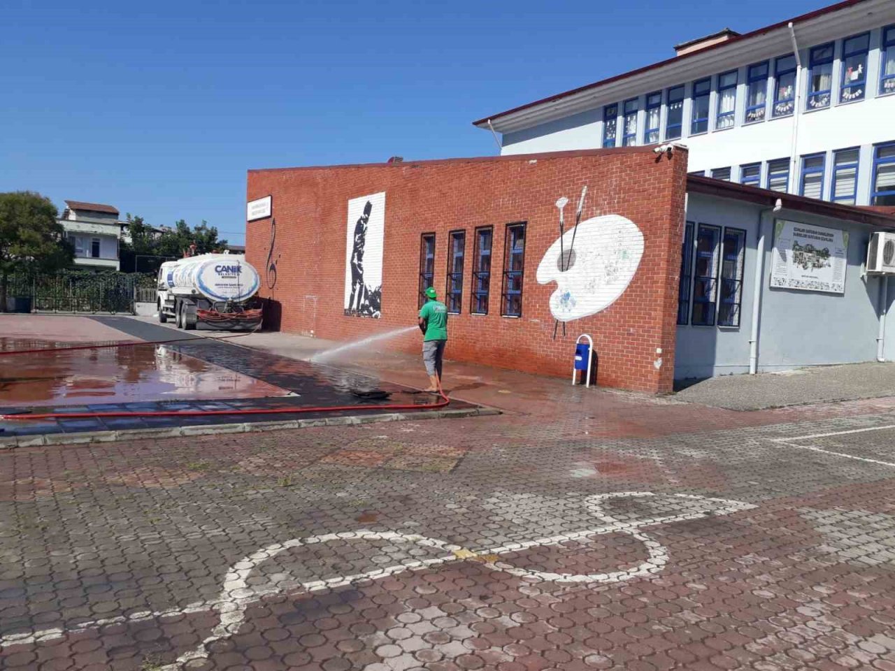 Canik’te okullar sezona hazırlanıyor