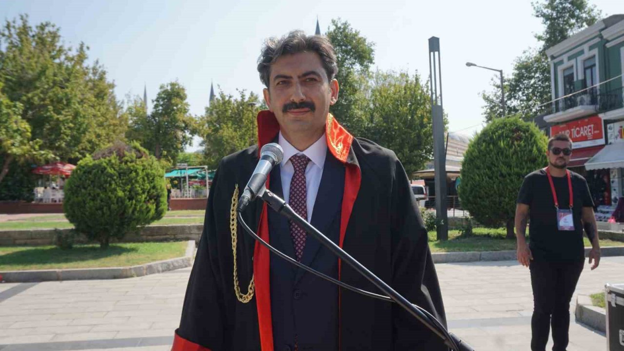 Edirne’de adli yılın başlaması nedeniyle tören düzenlendi