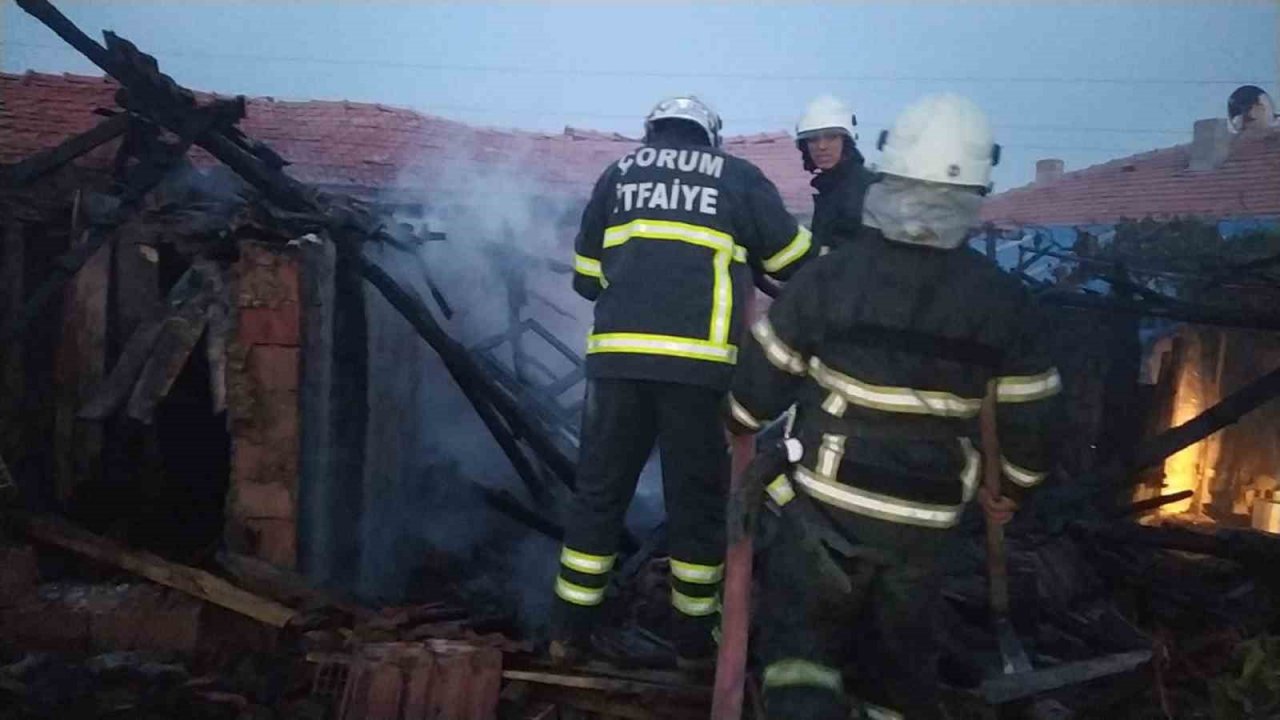 Tandırda çıkan yangın korkuttu