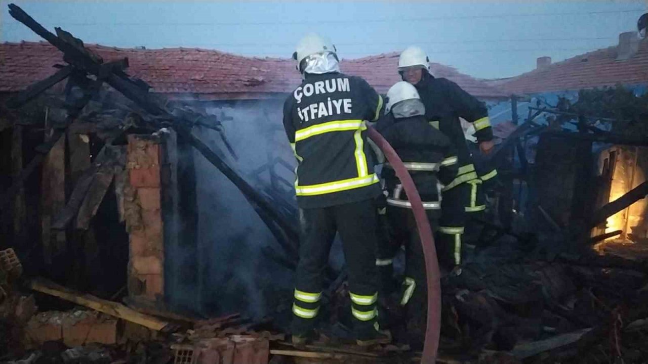 Tandırda çıkan yangın korkuttu