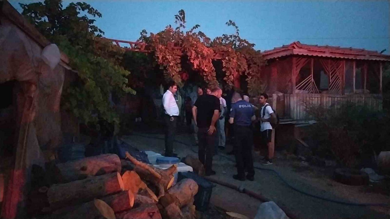 Tandırda çıkan yangın korkuttu