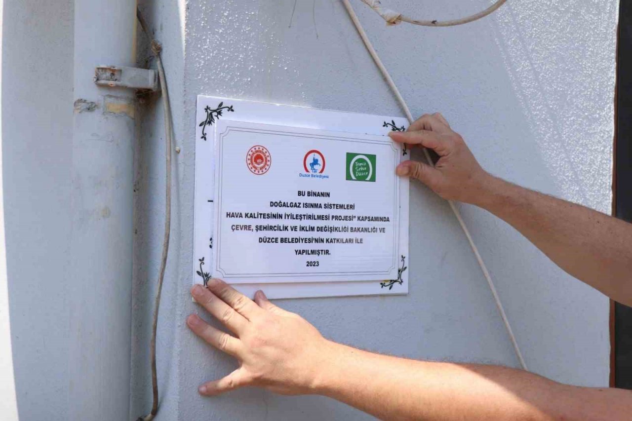 Düzce’de dar gelirli ailelere kömür değil doğalgaz