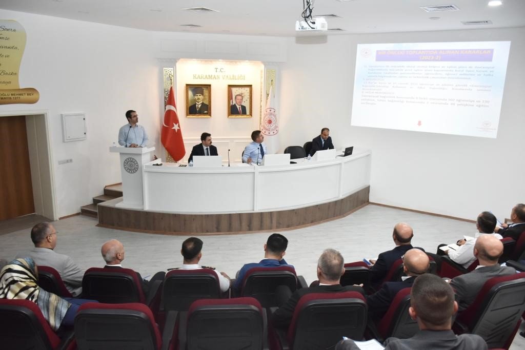 Karaman’da Bağımlılıkla Mücadele İl Koordinasyon Kurulu toplantısı