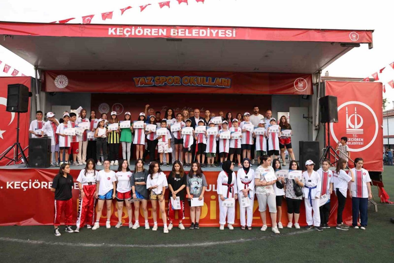 Keçiören Belediyesi 7 bin 549 sporcuya sertifika verdi