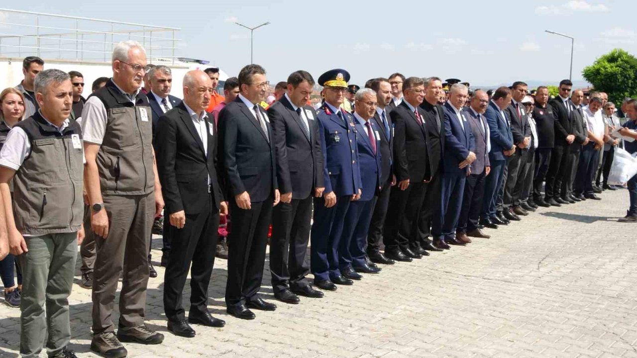 Şehit olan ormancı için tören düzenlendi