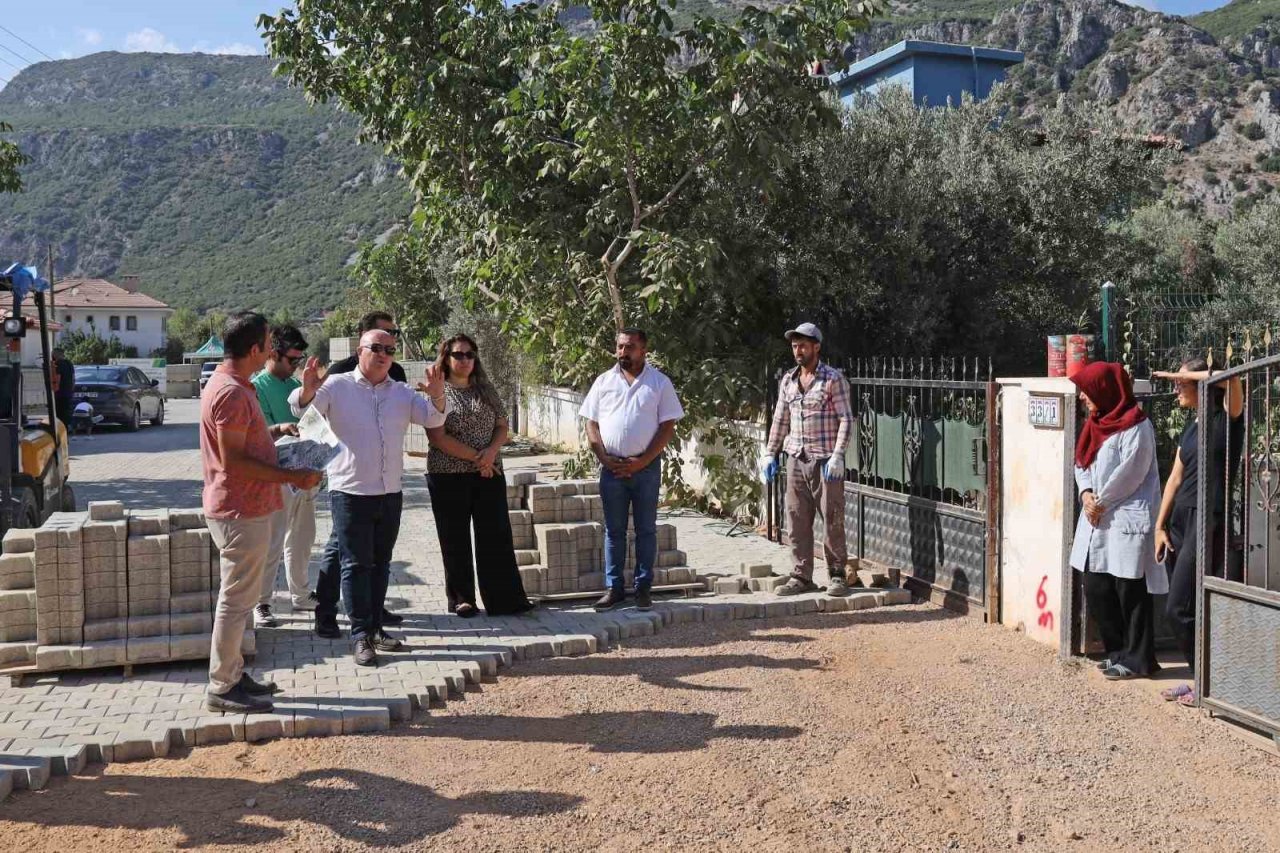 Düğerek Mahallesinde Parke çalışması