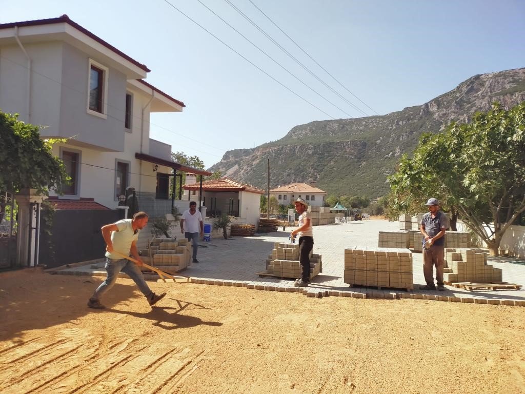 Düğerek Mahallesinde Parke çalışması