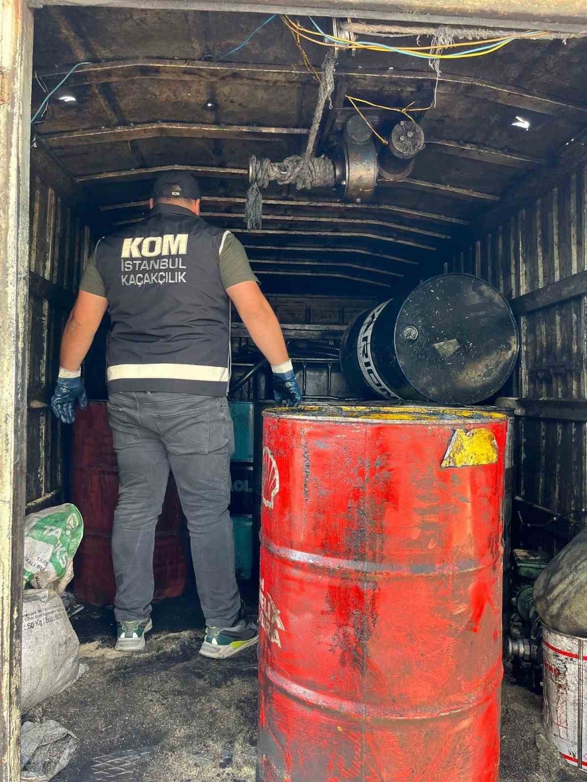 İstanbul’da kaçak akaryakıt operasyonu: 243 ton kaçak akaryakıt ele geçirildi