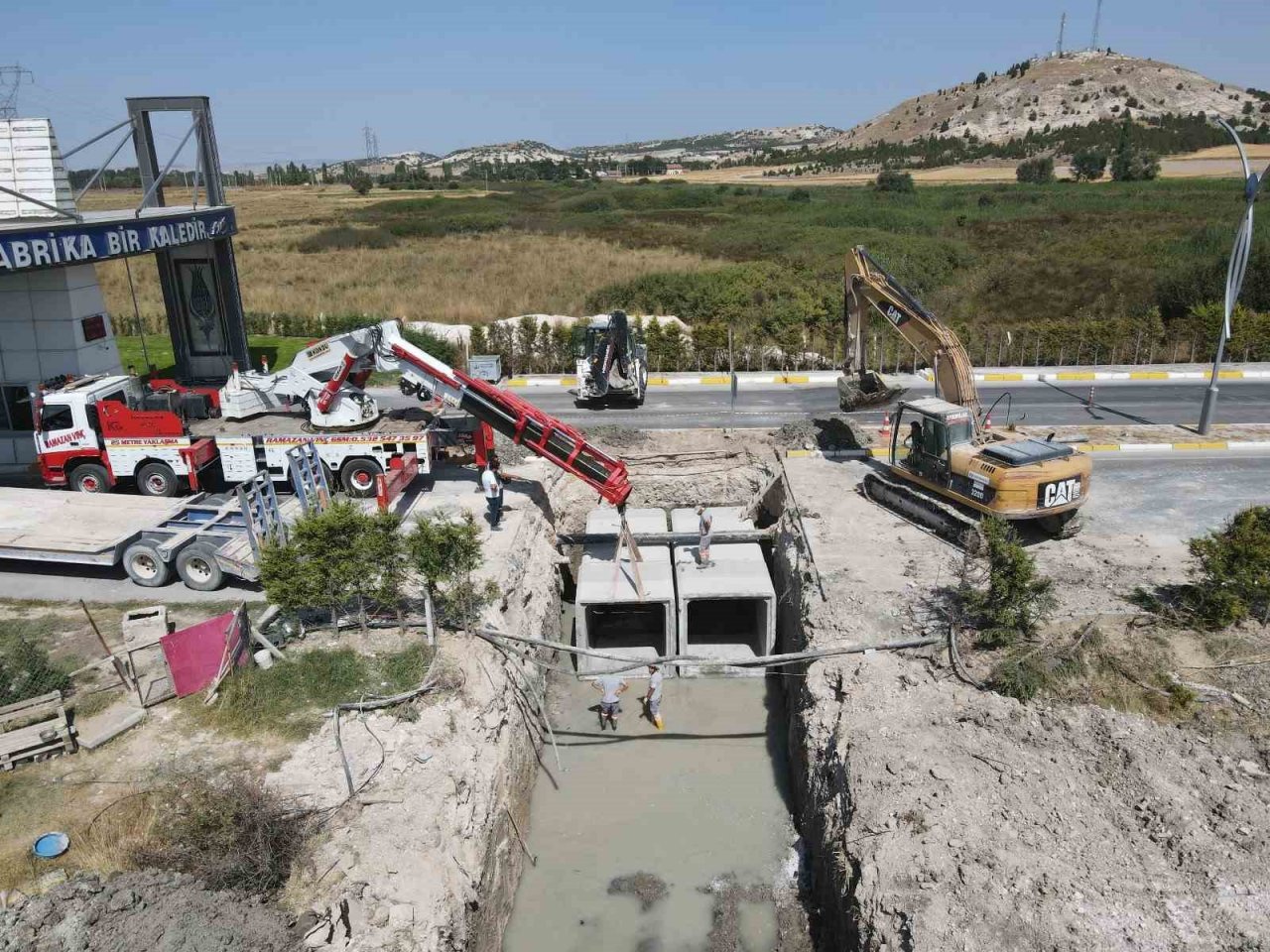 Menfez sistemi ile su tahliyesi Kütahya OSB’de hayata geçiriliyor