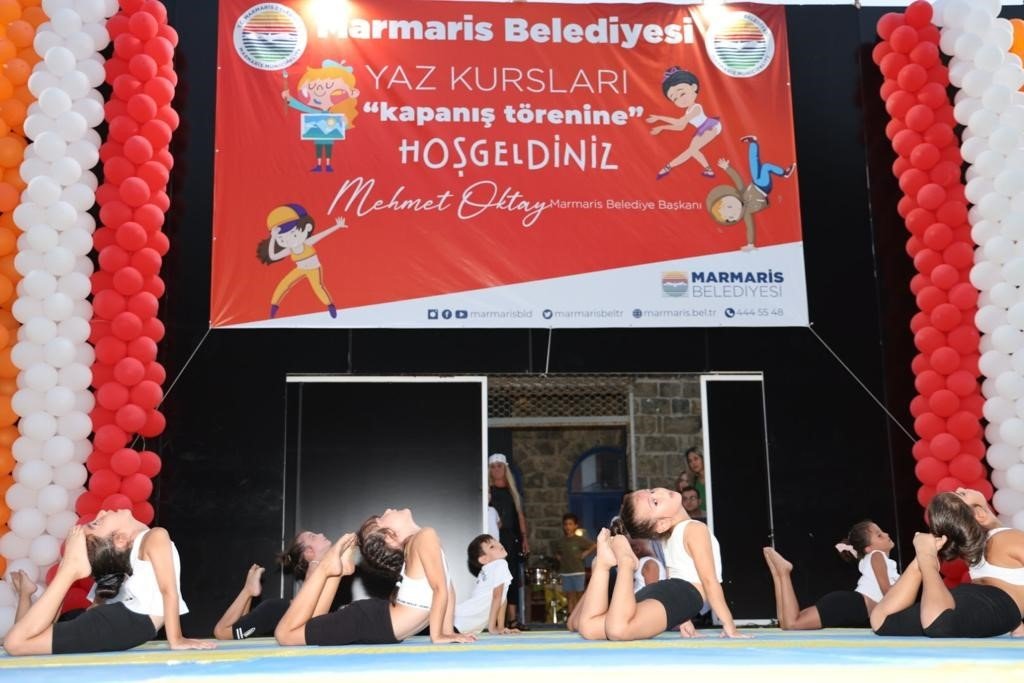 Marmaris’te yaz okullarında eğlenceli kapanış