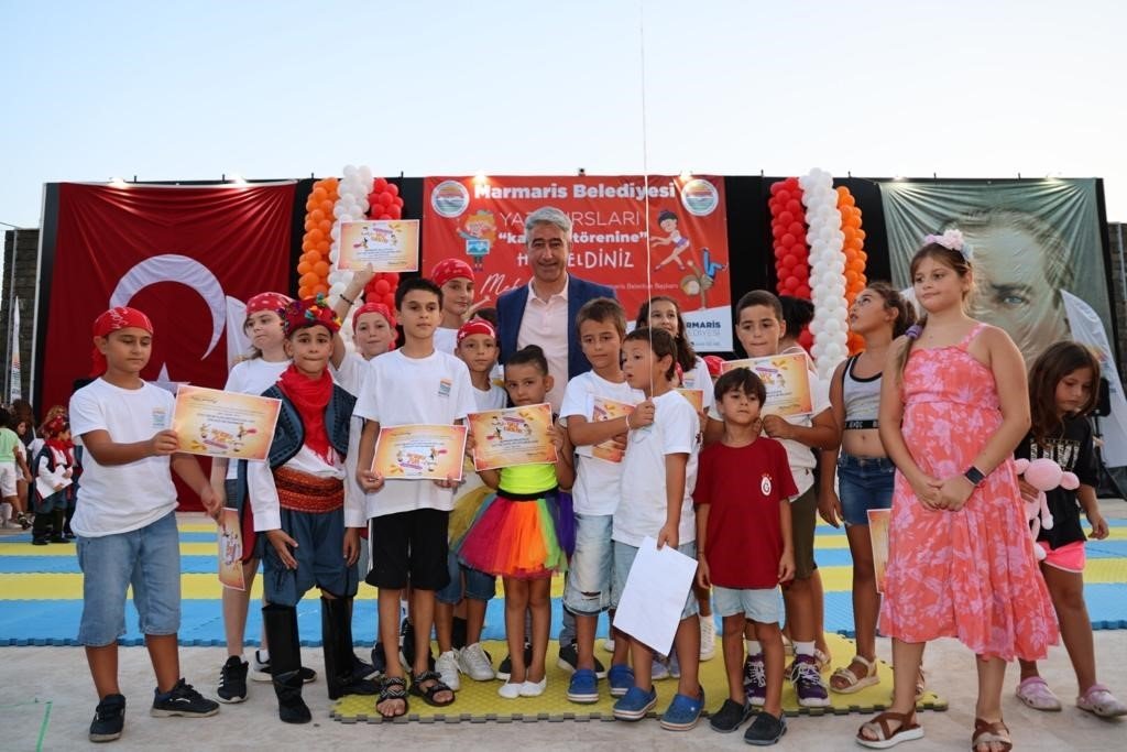Marmaris’te yaz okullarında eğlenceli kapanış