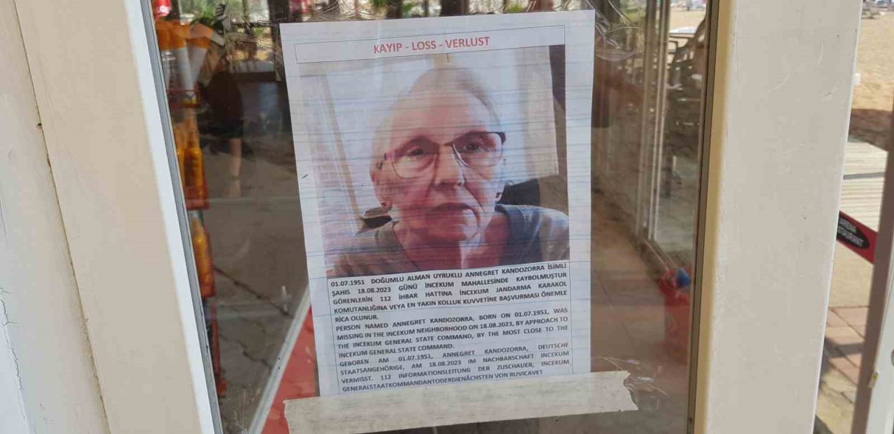 15 gündür kayıp Alman kadını arama çalışmaları sonlandırıldı