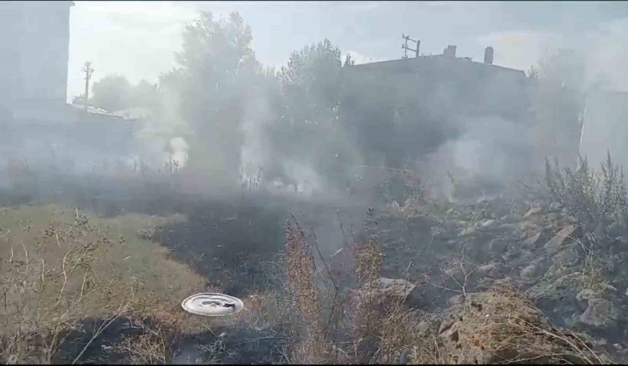Kars’ta örtü yangınları söndürüldü