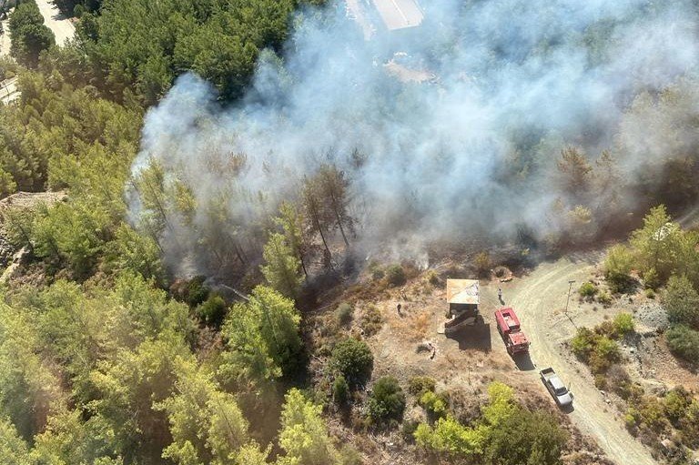 Marmaris’te çıkan orman yangını kısa sürede kontrol altına alındı