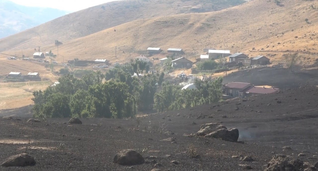 Muş’ta elektrik tellerinin genleşmesi sonucu çıkan yangında 1 kişi yaralandı