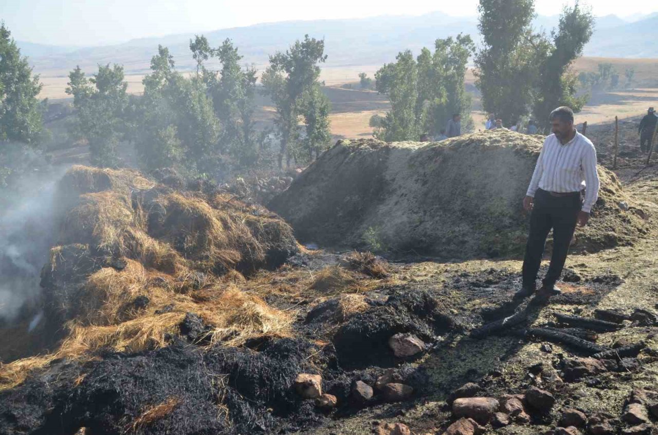 Muş’ta elektrik tellerinin genleşmesi sonucu çıkan yangında 1 kişi yaralandı