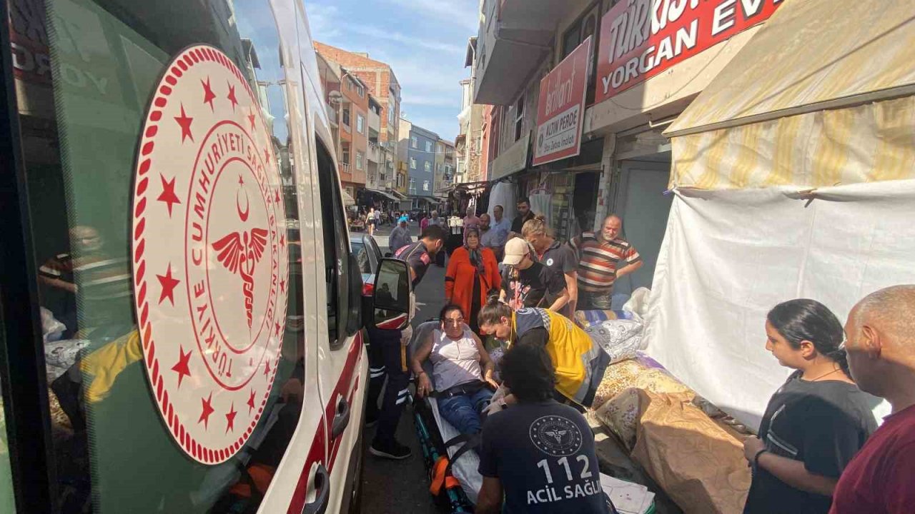 Otomobil ayağını ezdi: O anlar kamerada