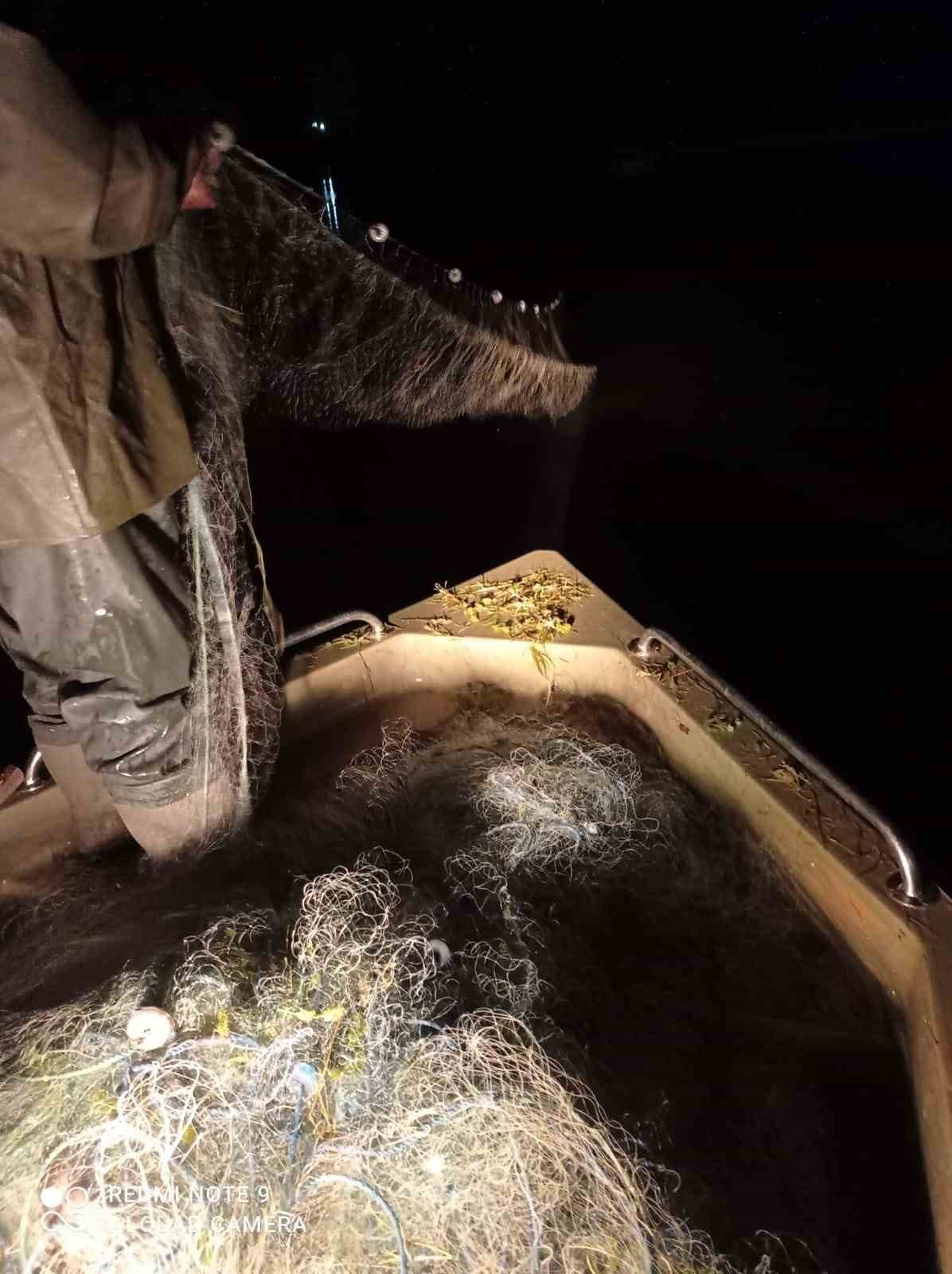 Denizli’de 43 bin 400 metre kaçak ağ imha edildi