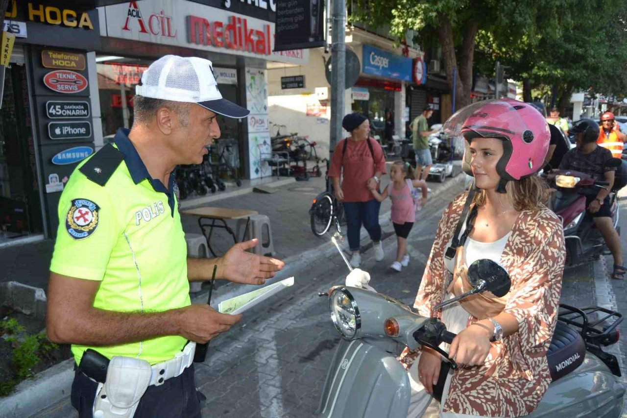 Fethiye’de motosiklet denetimi yapıldı
