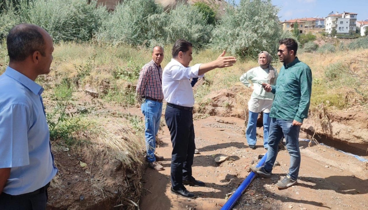 Gülşehir’de sel ve taşkınlara karşı çalışma başlatıldı