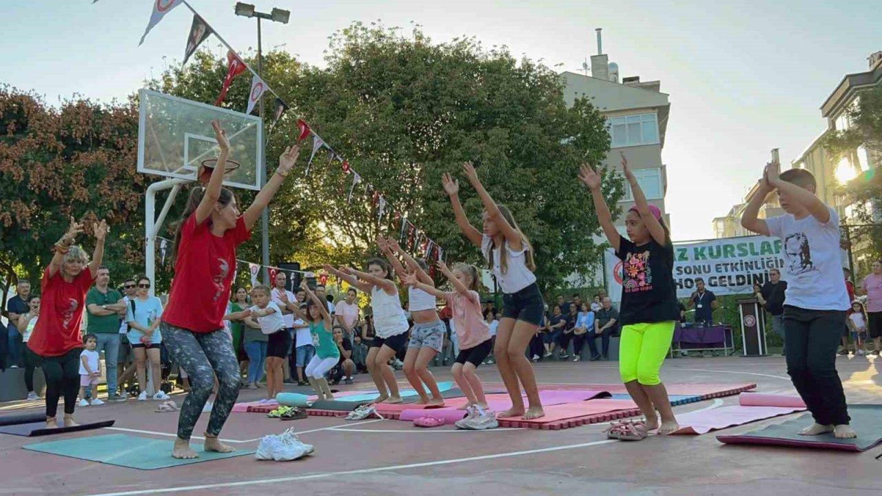 Yaz spor kursları etkinliklerle sona erdi