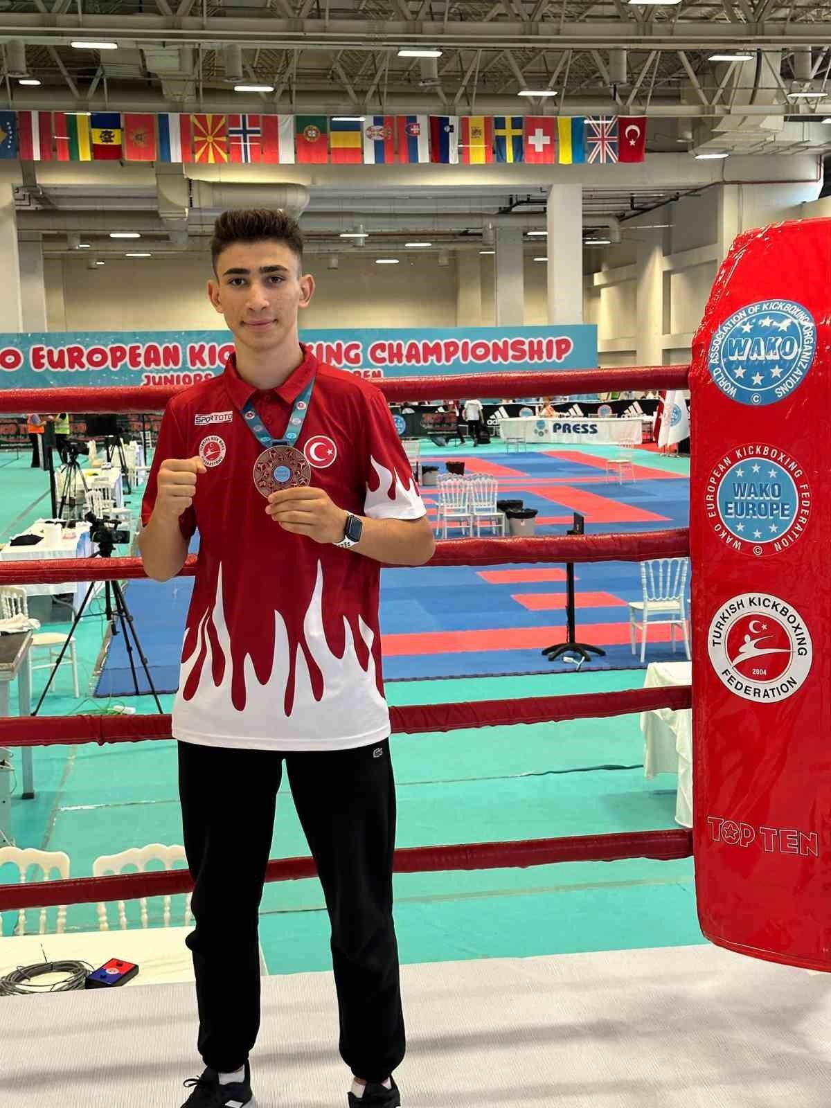 Meram Belediyesporlu Emircan Avrupa 3.’sü oldu