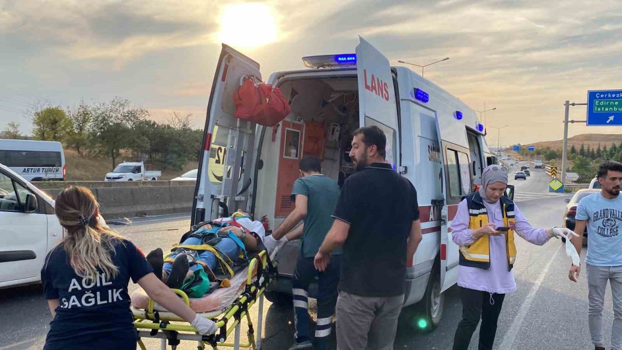 Tekirdağ’da trafik kazası: 4 yaralı