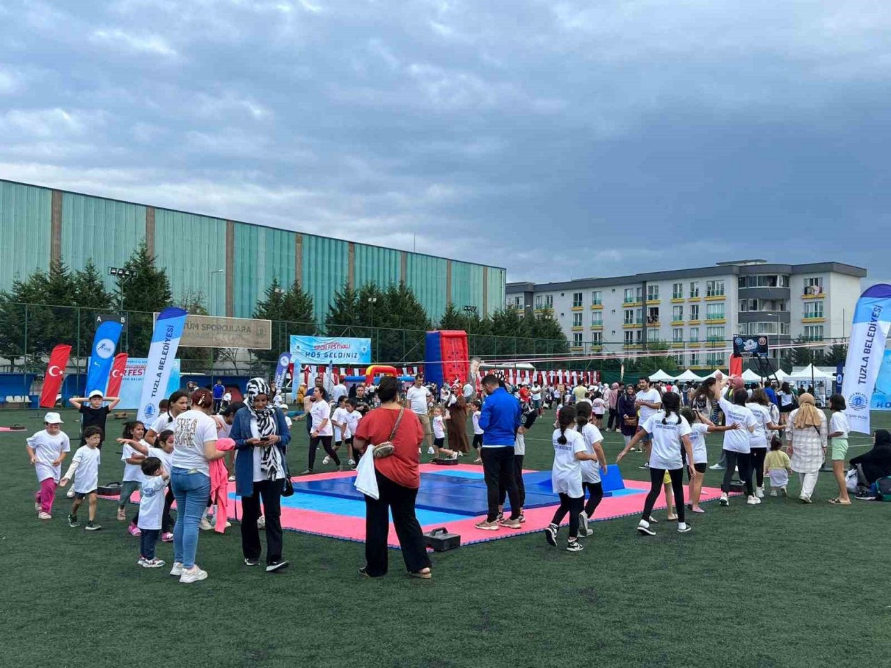 Tuzla Spor Festivali’nde çocuklar doyasıya eğlendi