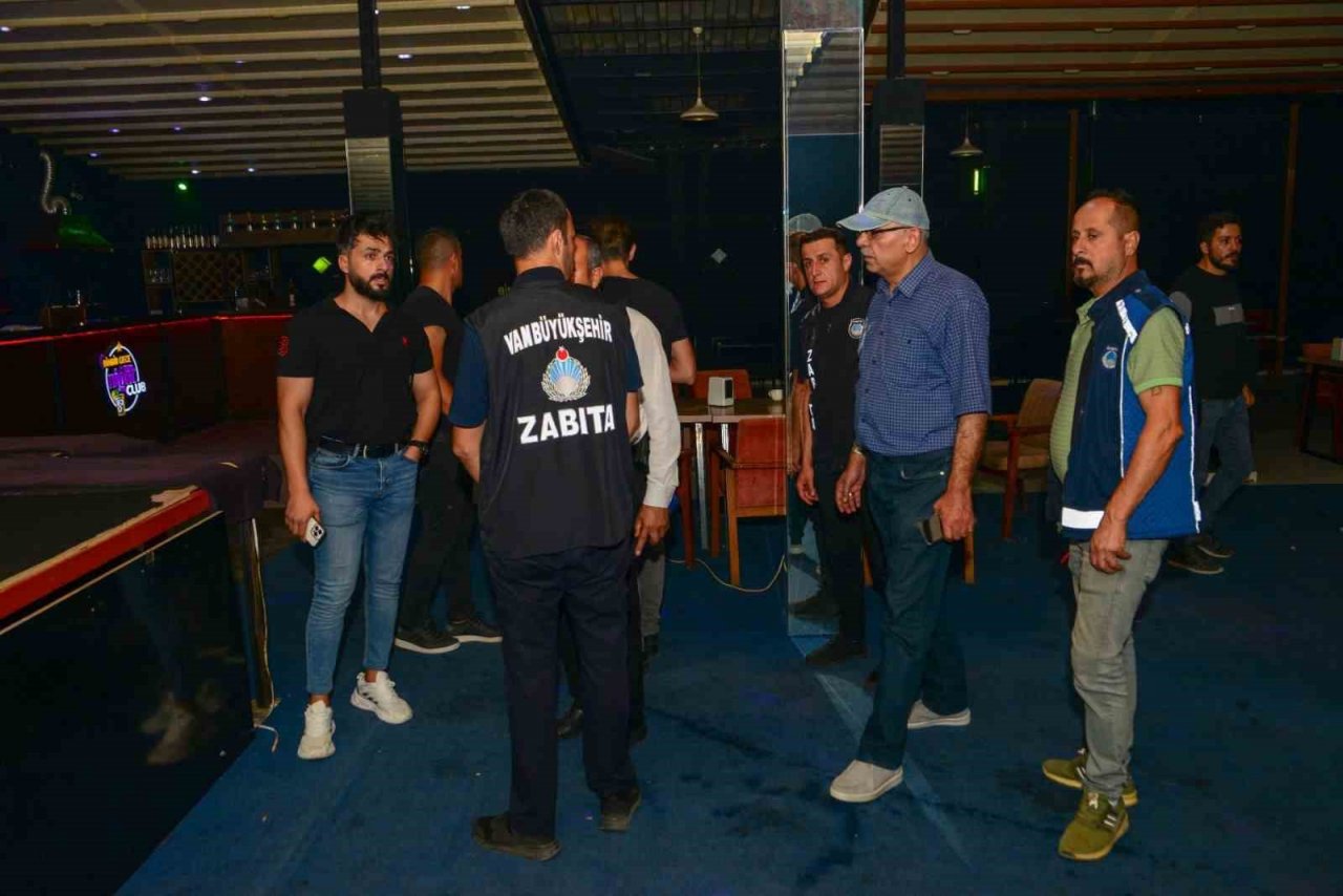 Van’daki eğlence mekânları denetlendi