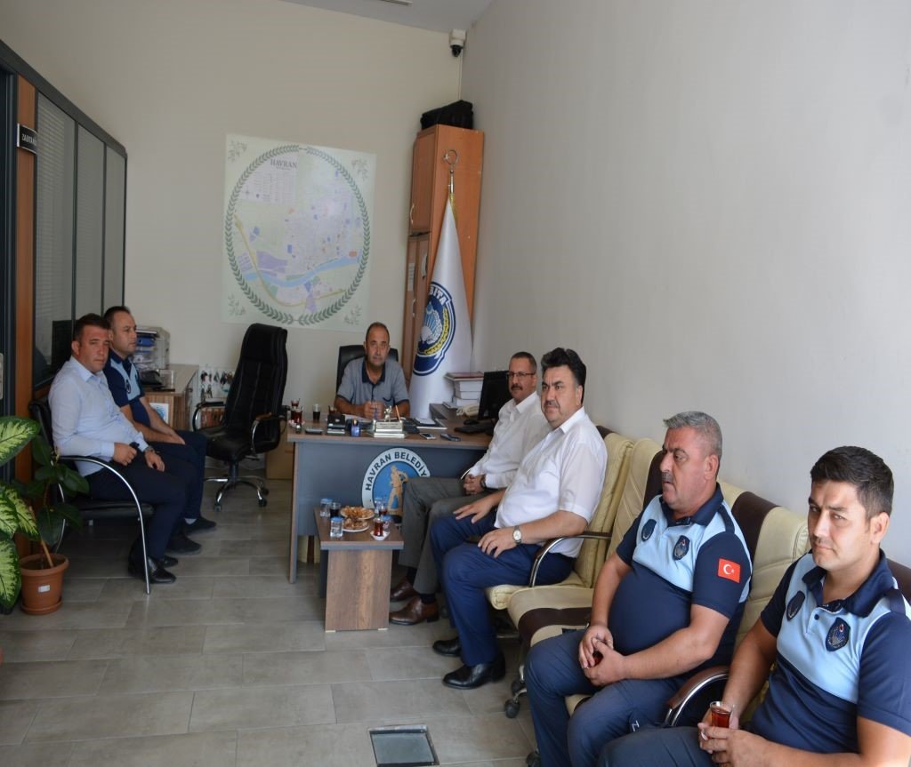 Havran kaymakamından Zabıta Haftası ziyareti