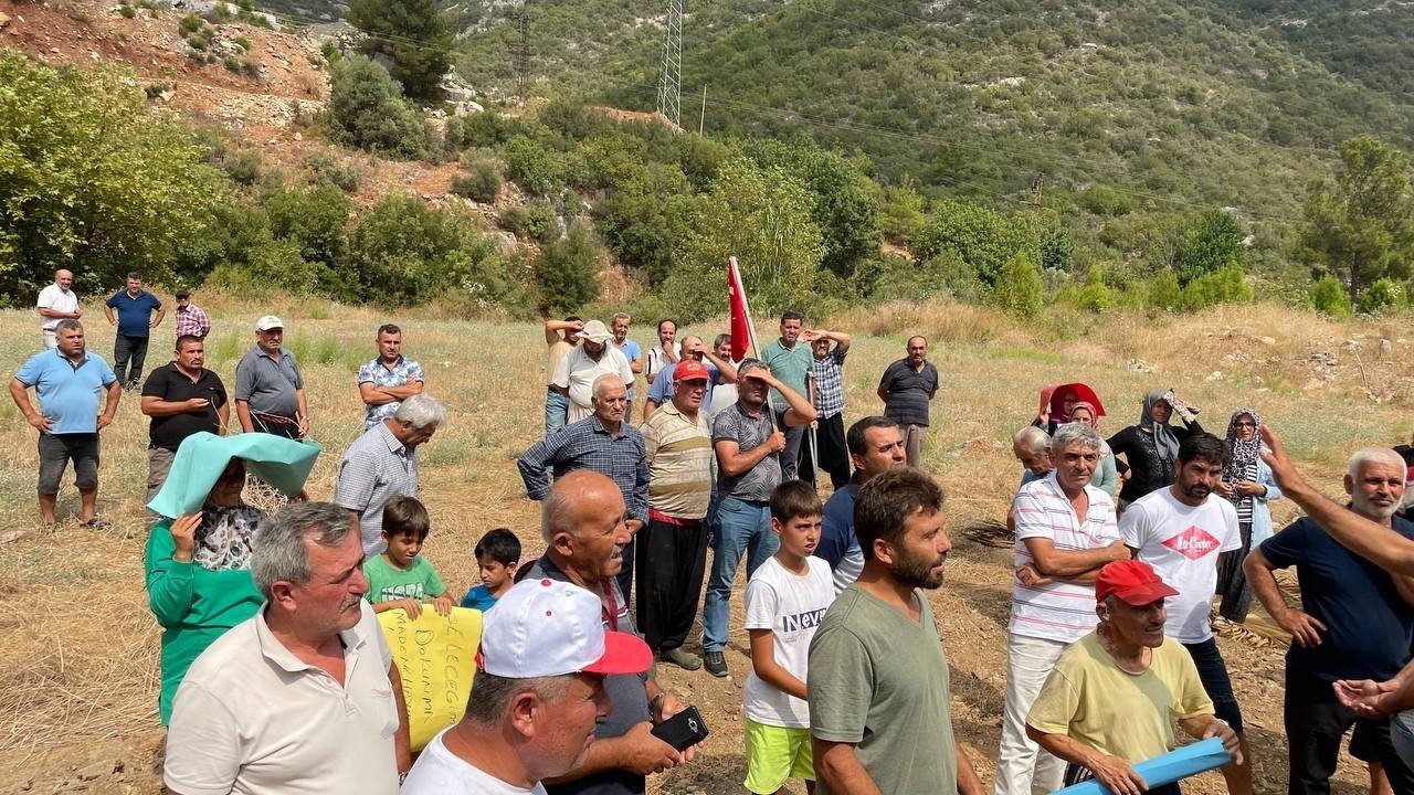 Gazipaşa’da mermer ocağına ’ÇED gerekli değil’ kararı protesto edildi