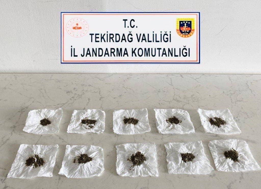 Tekirdağ’da 3 kilo uyuşturucu ele geçirildi