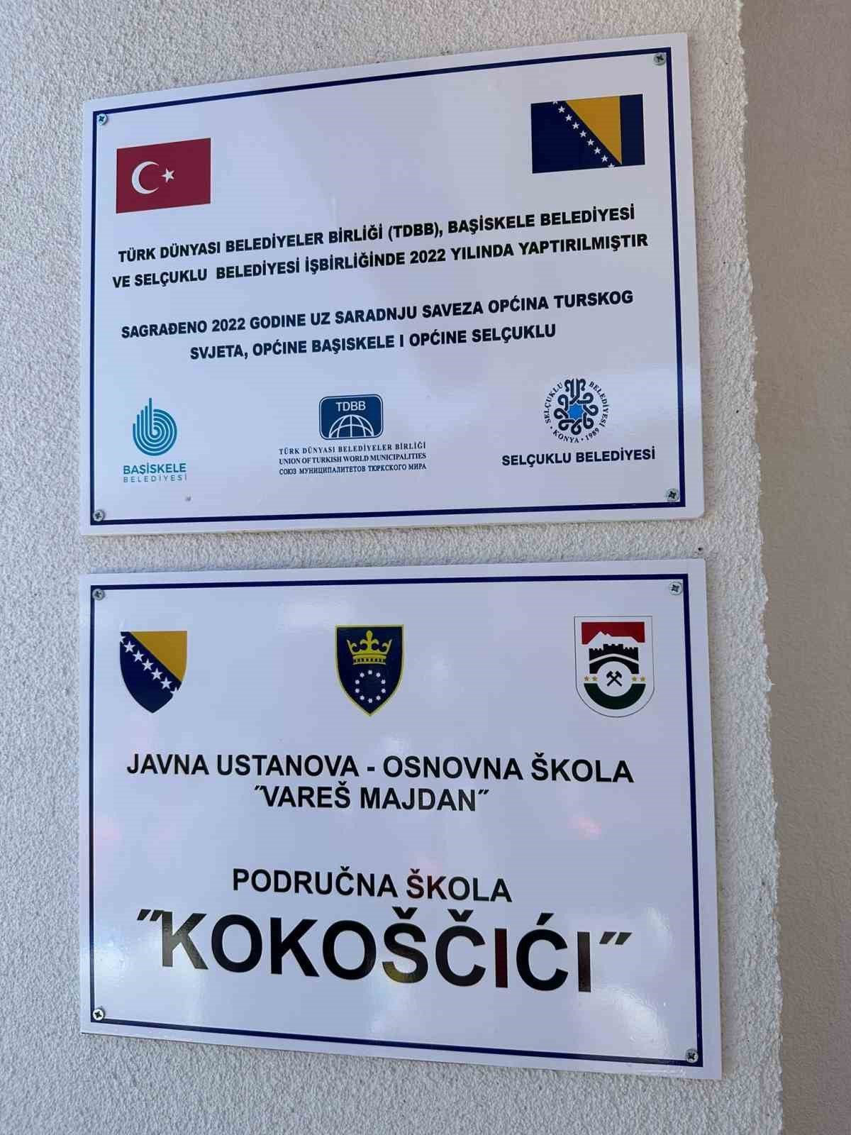 Bosna Hersek’e okul desteği