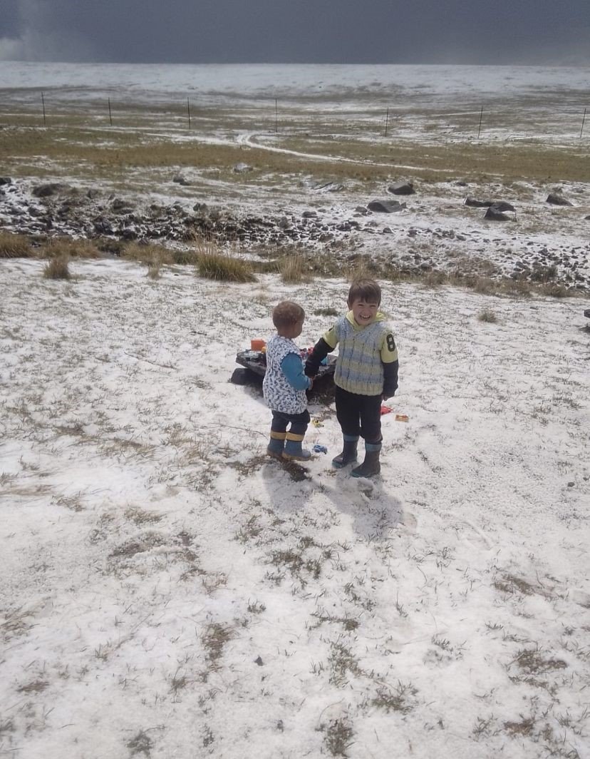 Ardahan’da dolu yağışı