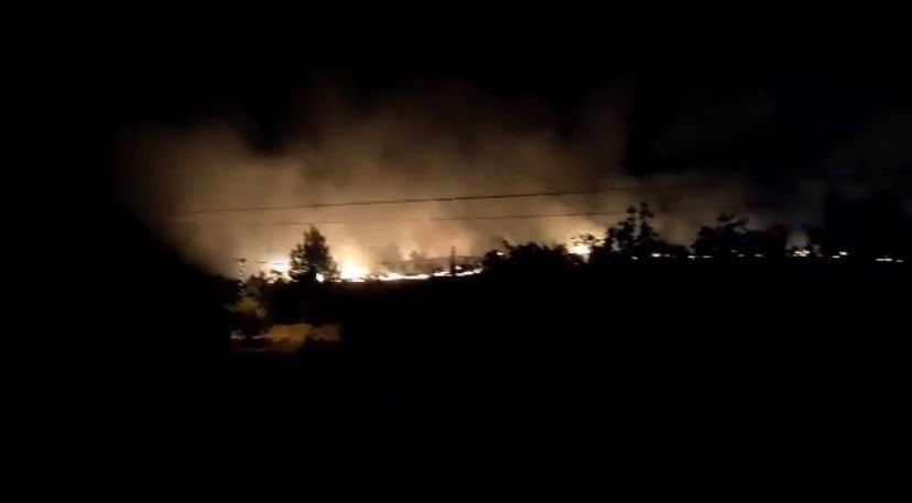 Elazığ’da korkutan yangın